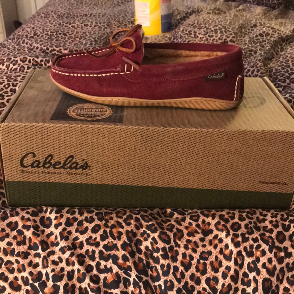 Raspberry Cabela’s Moccasins